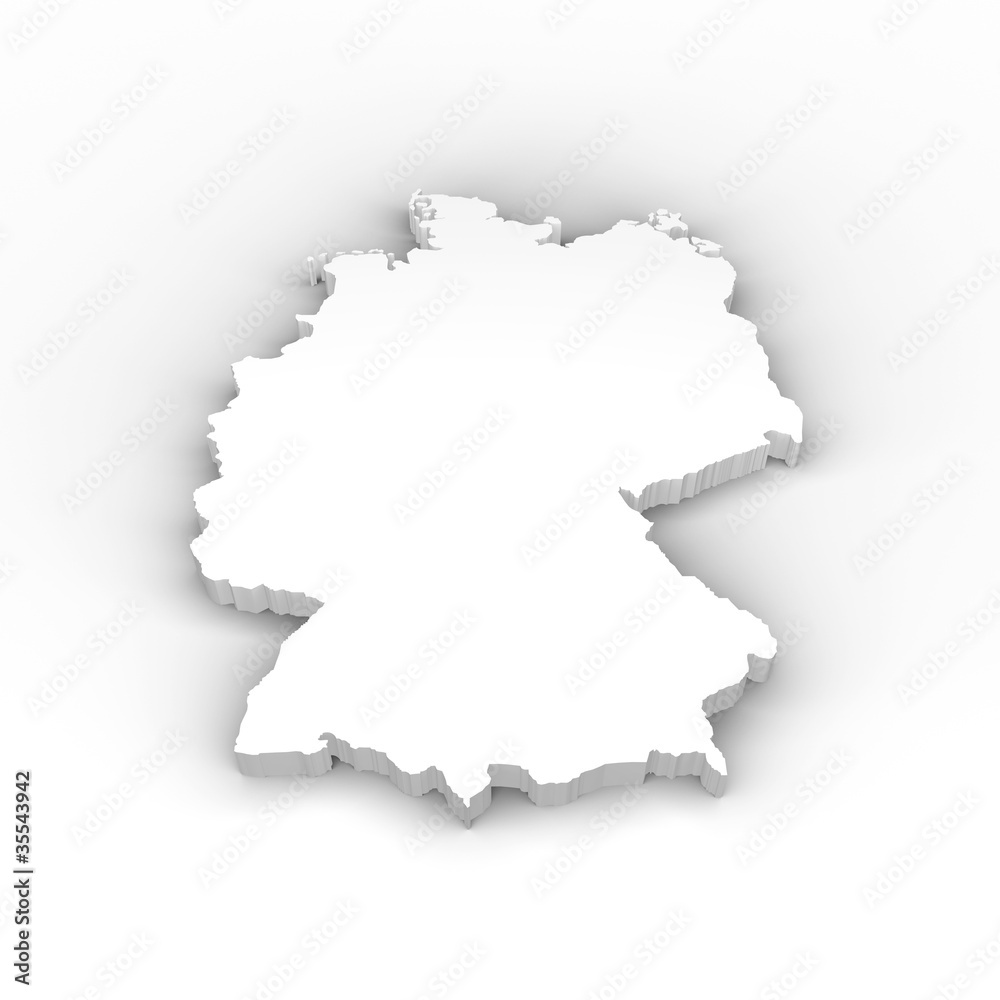 mapa niemiec - border of deutschland