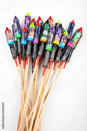 Fireworks, rockets