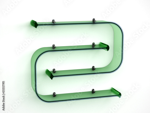 Glass shelf