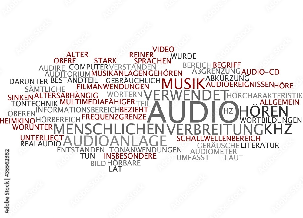 Fototapeta premium Audio