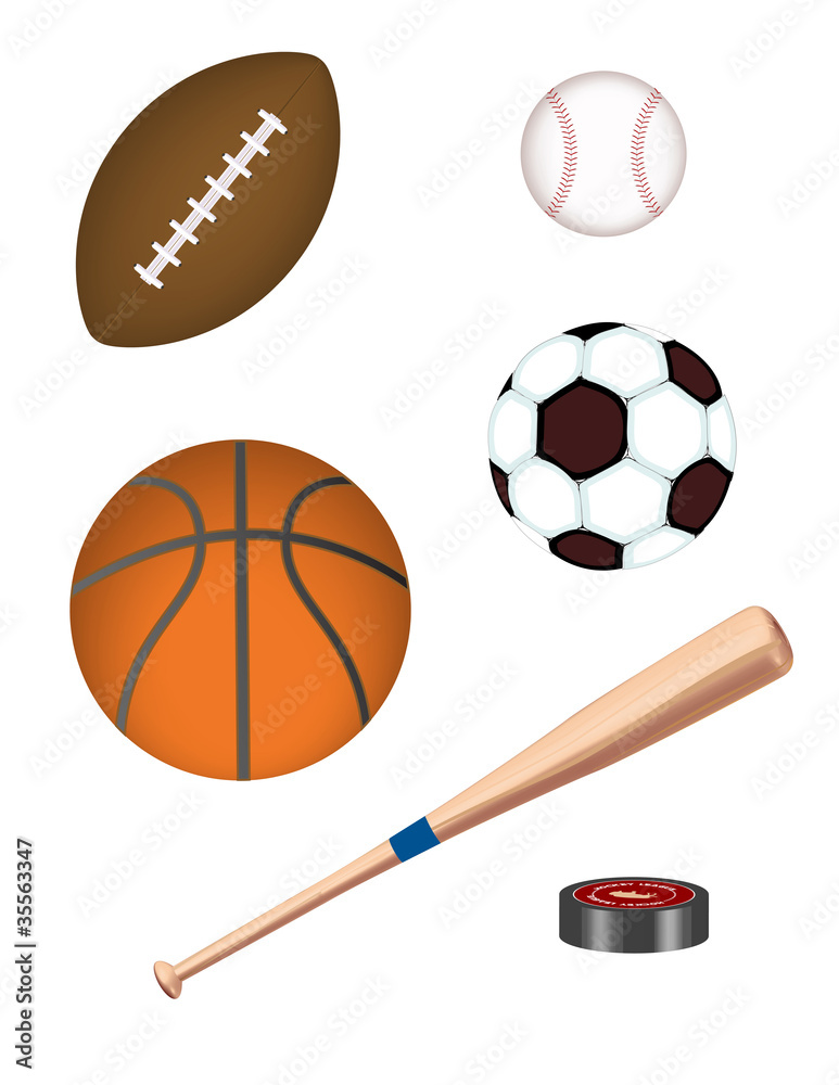 Fototapeta premium Sports Equipment