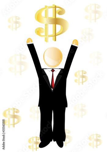 Ejecutivo con exito en las finanzas