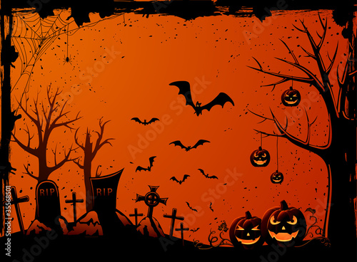 Halloween pumpkin background