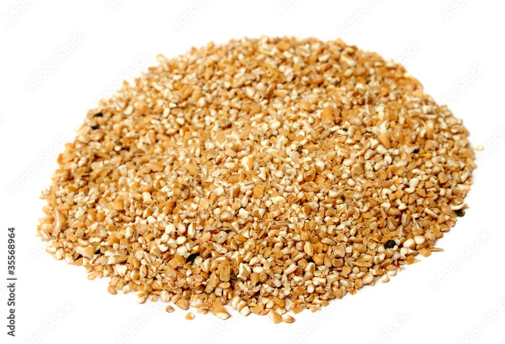 Pile of Pearl Barley isolated on white Pile of Pearl Barley isolated on white