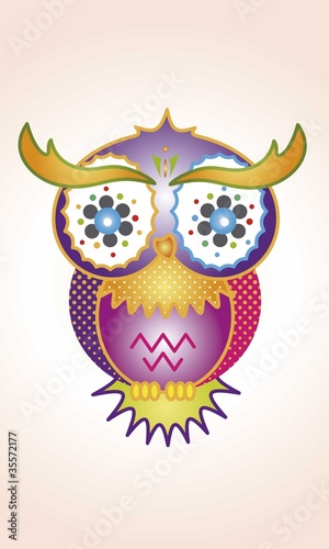 psychedelische eule