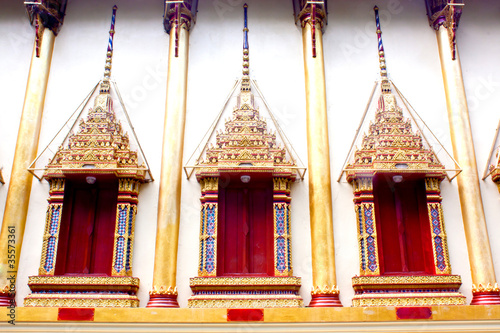 Fotografia thai church window