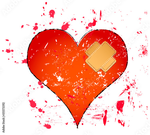 heart illustration, love concept