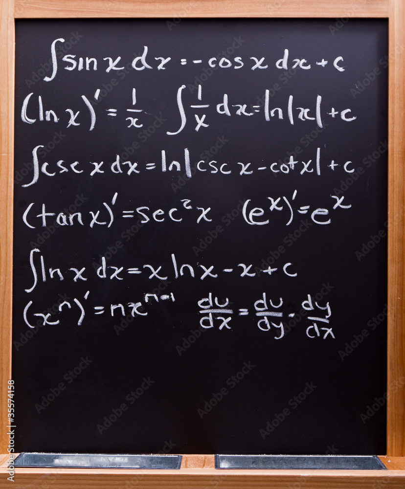 Obraz premium Math formulas