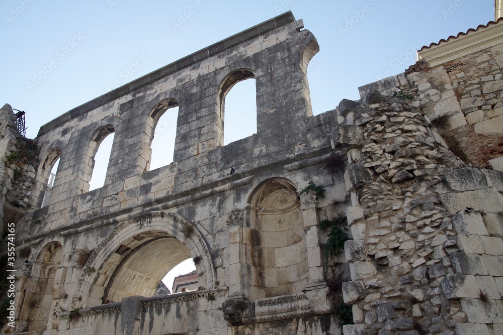 remain of Diocletian's palace in Split