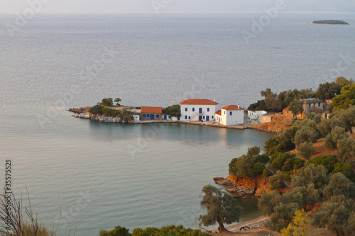 Zasteni bay and Marathias beach at Pelion in Greece photo