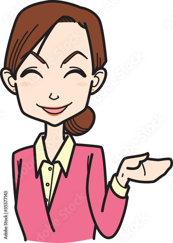 受付嬢 receptionist