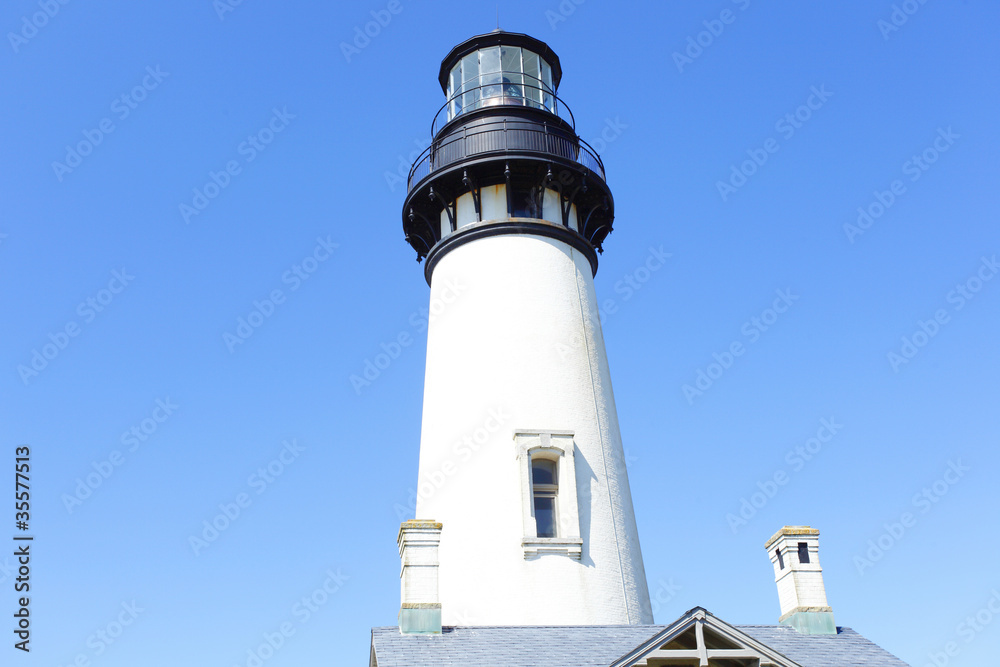 Old lighthouse in Newport, Oregon.