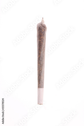 Marijuana Joint on white background