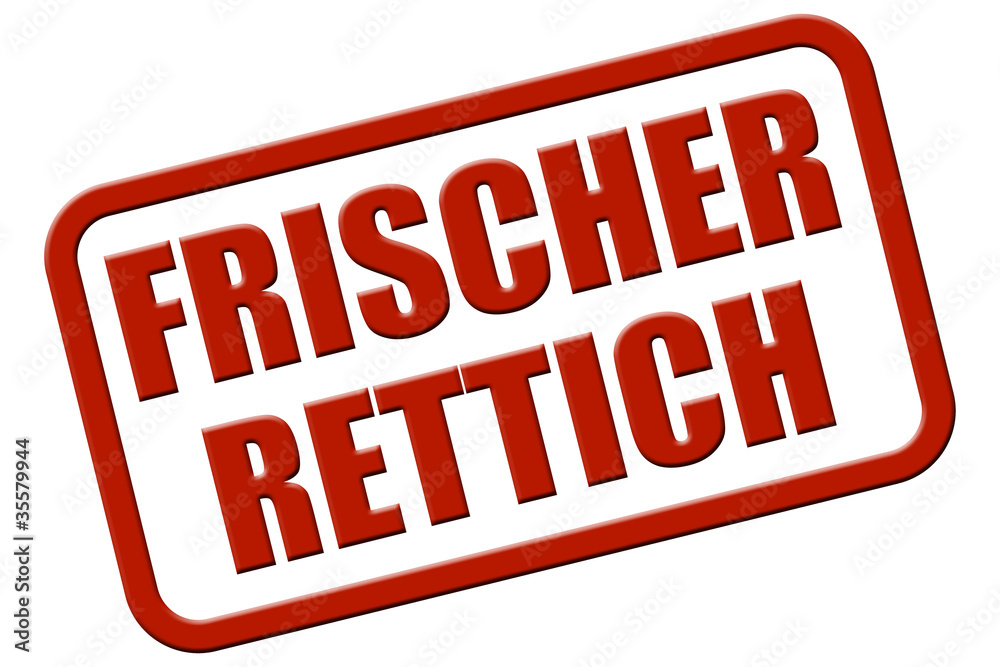Stempel rot rel FRISCHER RETTICH Stempel rot rel FRISCHER RETTICH