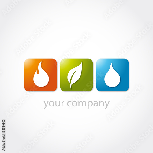 logo plombier, logo énergie