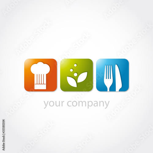 logo gastronomie, logo traiteur