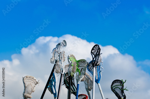 Lacrosse sticks in the Sky