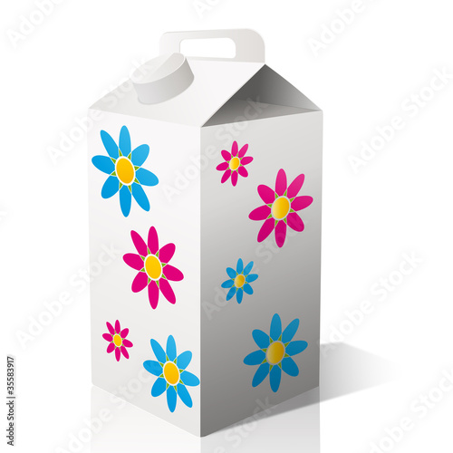 vecteur, bouteille en carton