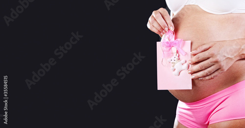 Wallpaper Mural Belly of pregnant women Torontodigital.ca