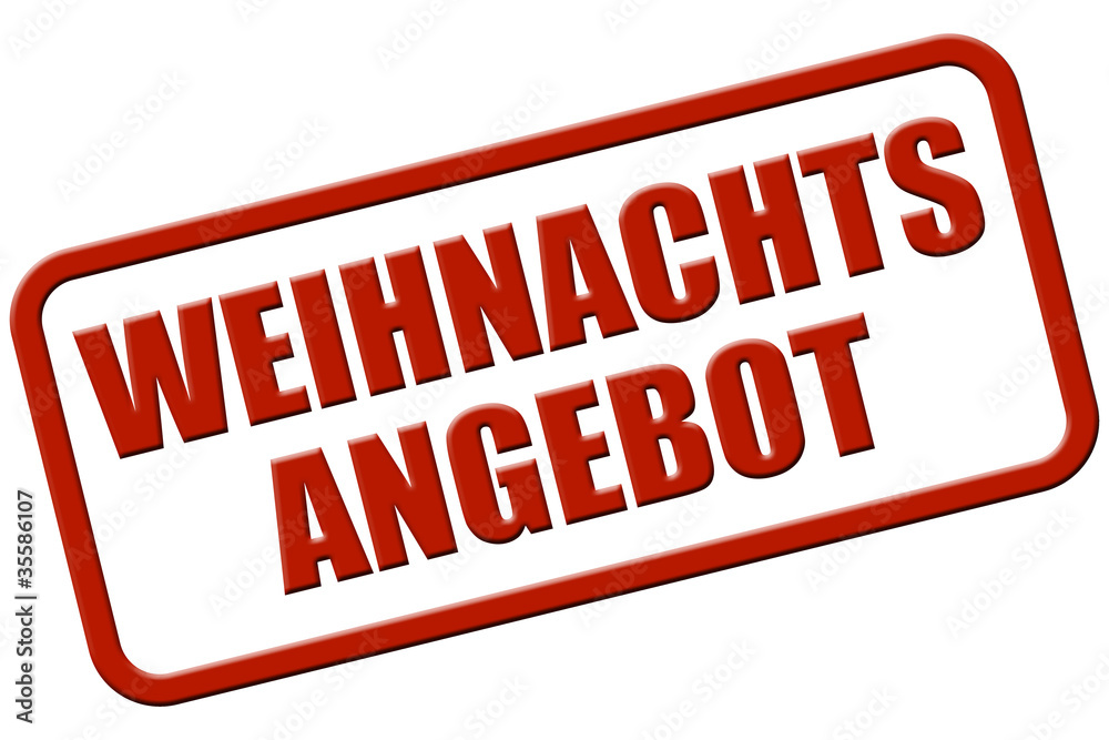 Stempel rot rel WEIHNACHTSANGEBOT Stempel rot rel WEIHNACHTSANGEBOT