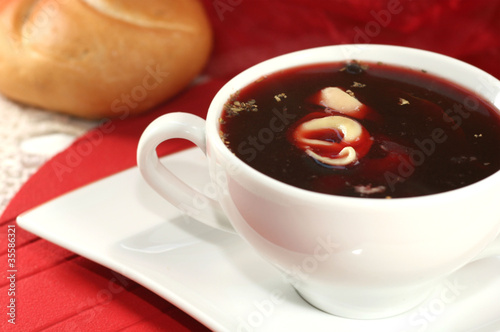 red borsch - traditional polish christmas soup © Alina G
