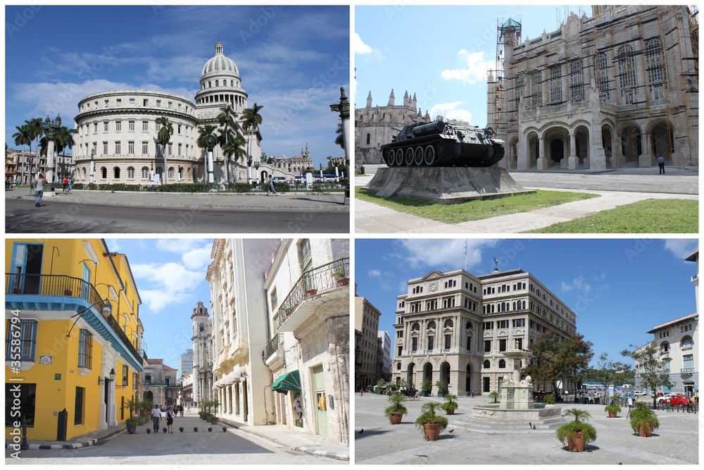 Carte postale de la Havane, Cuba