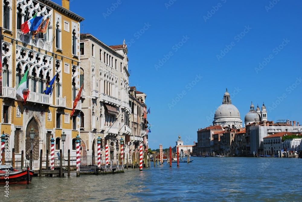 Santa Maria della Salute church on Grand Canal, Venice, Italy