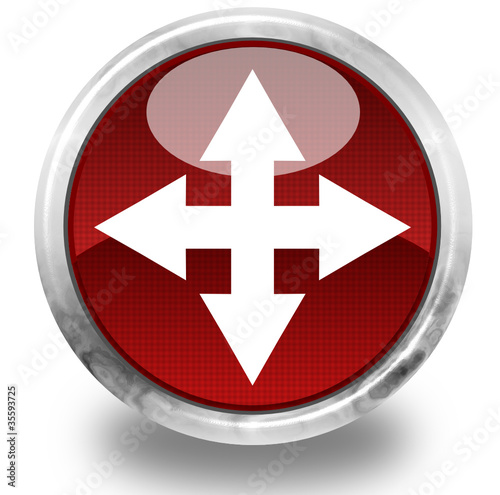 Move arrow glossy icon