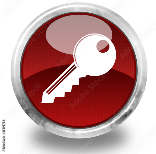 Key glossy icon