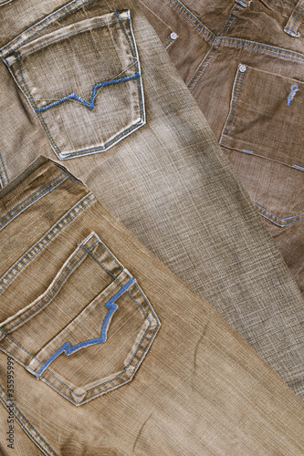 Grey jeans material photo