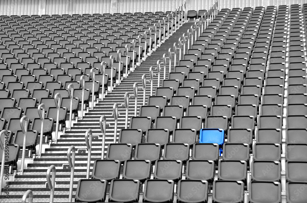 Naklejka premium Tribüne - Sitzplatz - Auswahl