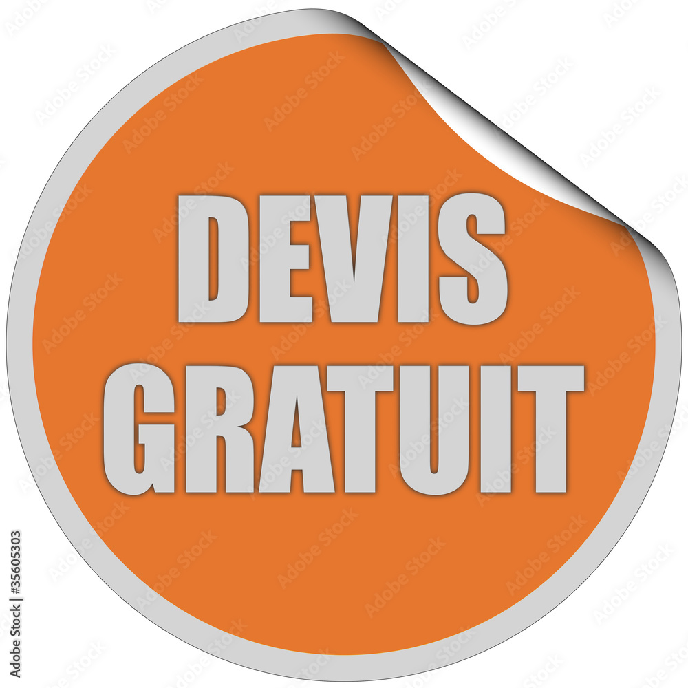 Sticker orange curl oben DEVIS GRATUIT Sticker orange curl oben DEVIS GRATUIT