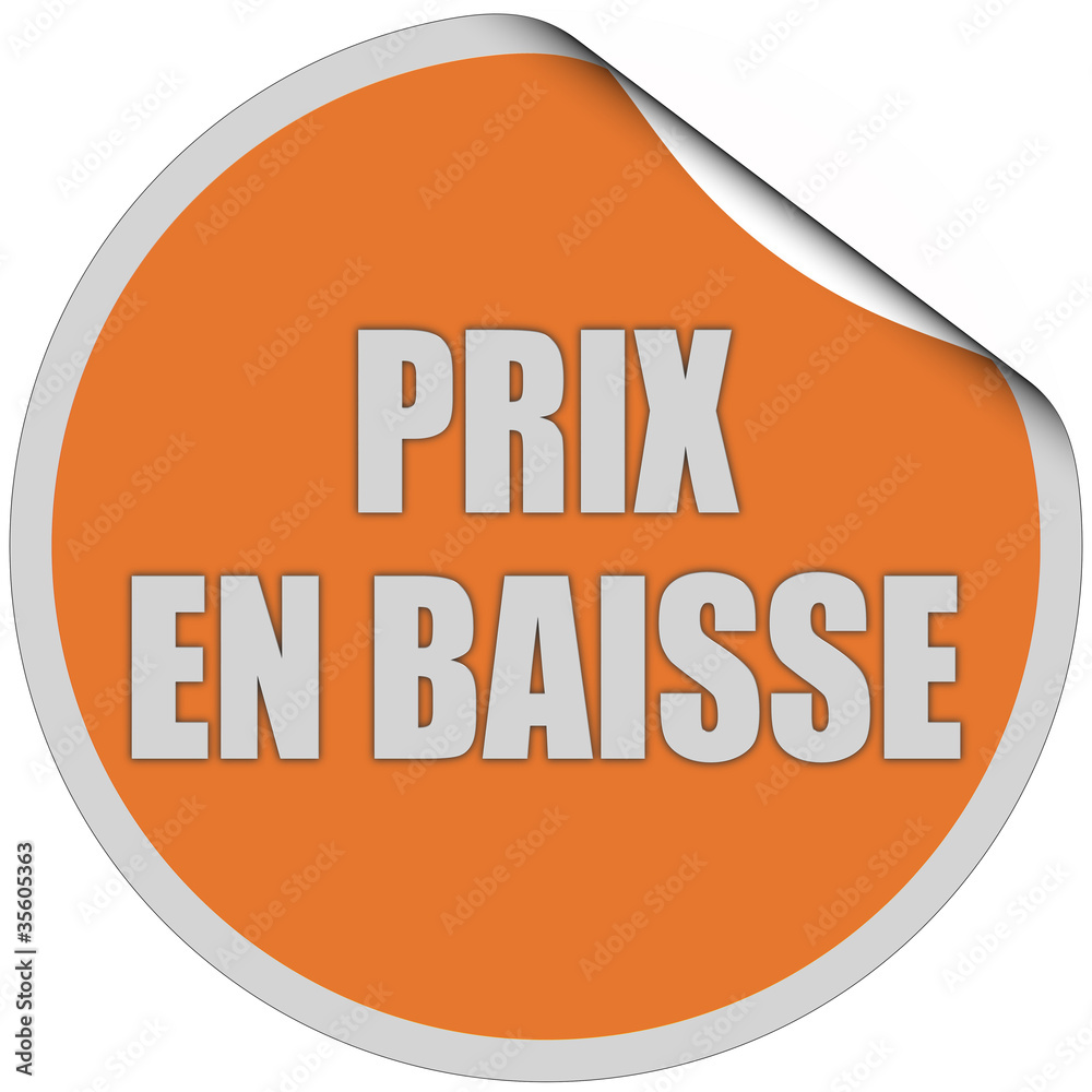 Sticker orange rund curl oben PRIX EN BAISSE Sticker orange rund curl oben PRIX EN BAISSE