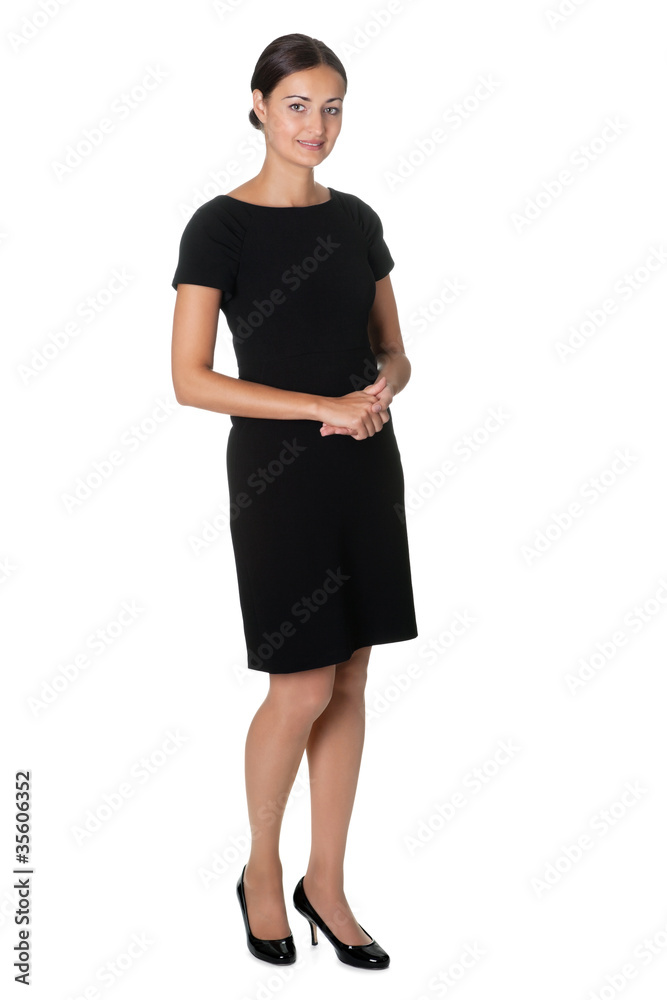 © Andrey Popov - Beautiful young woman standing on white background