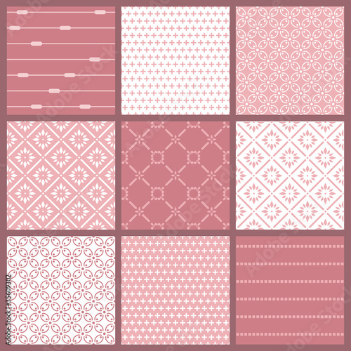 Seamless backgrounds Collection - Vintage Tile