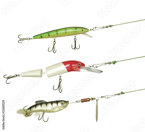 three angling baits for fishing photo