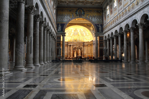 Rome  Italy - basilica of Saint Paul Outside the Walls