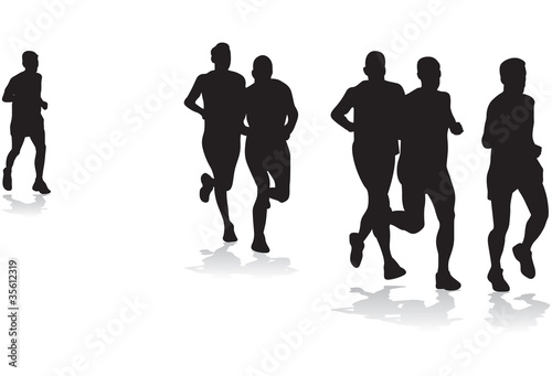 group of runners