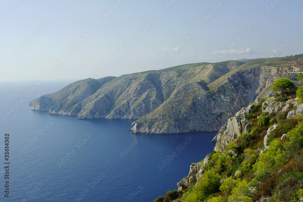 klif, grecka wyspa Zakynthos