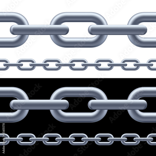 Realistic gray chain
