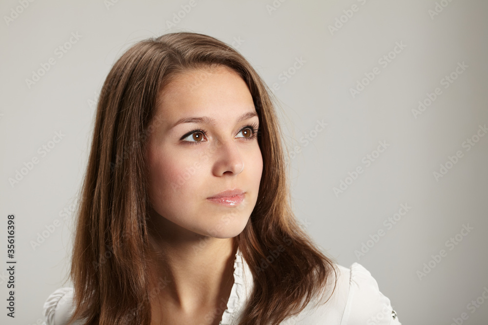 Portrait of young pretty woman Portrait of young pretty woman