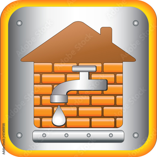 tap to the house and the bricks