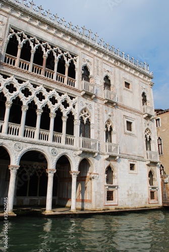 Famous Ca' d'Oro palace on Grand Canal, Venice, Italy