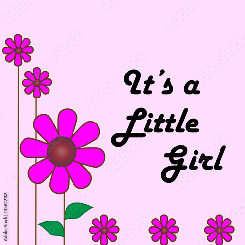 Card of baby girl