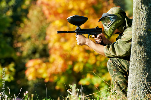 paintball player