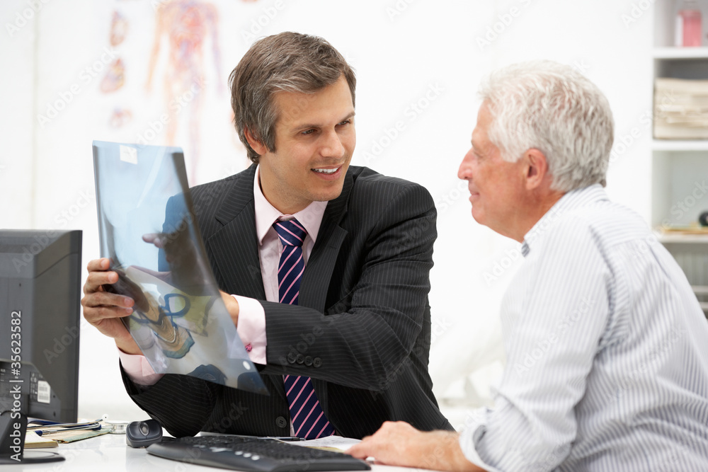 Doctor with senior patient Doctor with senior patient
