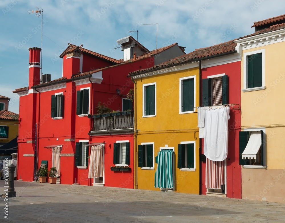 Дома в Бурано близ Венеции