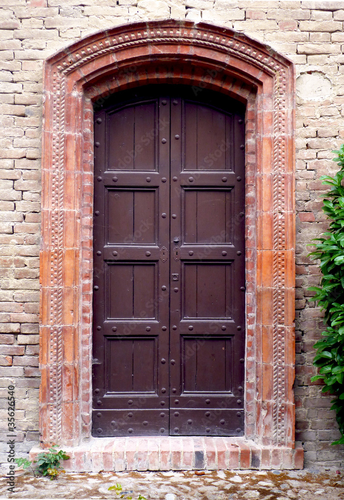 Porta di Legno Antica-Ancient Old Wood Door