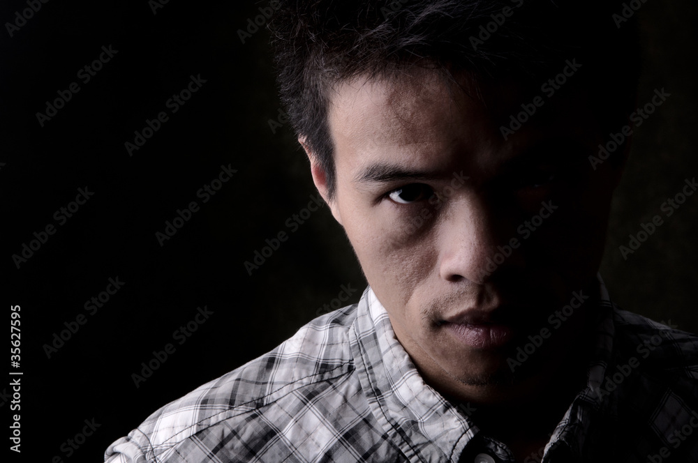 Obraz premium Serious Asian Man