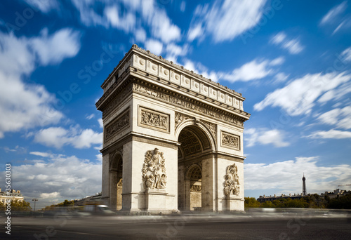 Arc de Triomphe Champs Elysées Paris France © Beboy